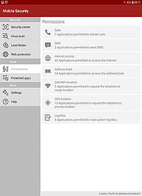 G DATA Mobile Security Android App Control G DATA Mobile Security Android App Control